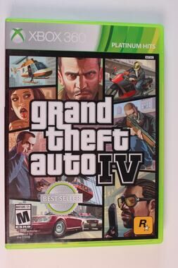 Grand Theft Auto IV (Microsoft Xbox 360) Authentic, tested/works W/ Map